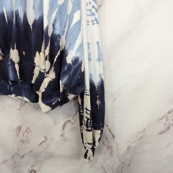 Young Fabulous & Broke Sweatshirt Hoodie Tie Dye Snap Crop Raissa 1441 - Picture 4 of 12